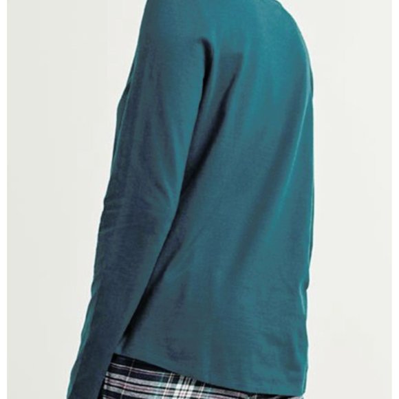 Teal Long Sleeve Lounge Top-Pajama Top Size Large - Picture 2 of 9
